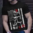 Praying Firefighter Thin Red Line Tshirt Unisex T-Shirt Gifts for Him