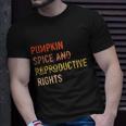 Pumpkin Spice And Reproductive Rights Fall Feminist Choice Gift V4 Unisex T-Shirt Gifts for Him