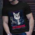 Purrinator Badass Cat Purrgment Day Funny Cat Movie Lovers Unisex T-Shirt Gifts for Him