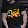 Restricted Area 51 No Trespassing Funny Unisex T-Shirt Gifts for Him