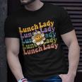 Retro Groovy Lunch Lady Teacher Back To School Lunch Lady Unisex T-Shirt Gifts for Him