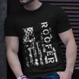 Roofer Us Flag Construction Worker Proud Labor Day Worker T-shirt Gifts for Him