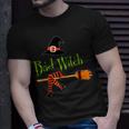 Scary Bad Witch Fly Broomstick Halloween Costume Good Witch Unisex T-Shirt Gifts for Him