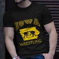 Silhouette Iowa Wrestling Team Wrestler The Hawkeye State Tshirt Unisex T-Shirt Gifts for Him