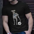 Soccer Gift Idea Fans- Sporty Dog Coach Hound Unisex T-Shirt Gifts for Him