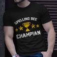 Spelling Bee Champian Funny Unisex T-Shirt Gifts for Him