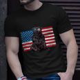 Staffordshire Bull Terrier Dog American Flag Staffie Mom Dad Unisex T-Shirt Gifts for Him