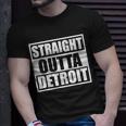 Striaght Outta Detroit Michigan Tshirt Unisex T-Shirt Gifts for Him