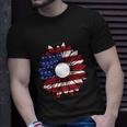 Sunflower American Flag 4Th Of July Independence Day Patriotic Unisex T-Shirt Gifts for Him