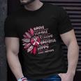 Sunflower Pink Ribbon Breast Caner Unisex T-Shirt Gifts for Him