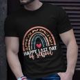 Teacher Graduation Leopard Rainbow Happy Last Day Of School Meaningful Gift Unisex T-Shirt Gifts for Him