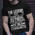 The Legend Has Officially Retired Tshirt Unisex T-Shirt Gifts for Him