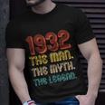 The Man The Myth The Legend 1932 90Th Birthday Unisex T-Shirt Gifts for Him