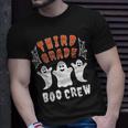 Third Grade Teacher Student Halloween Ghost Boo Crew T-shirt Gifts for Him