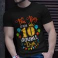 This Boy Is Now Double Digits Birthday Boy 10 Year Old Unisex T-Shirt Gifts for Him