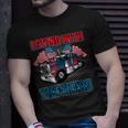 Trucker Trucker Support I Stand With Truckers Freedom Convoy V3 Unisex T-Shirt Gifts for Him