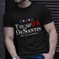 Trump Desantis 2024 Make America Florida Election Logo Tshirt Unisex T-Shirt Gifts for Him