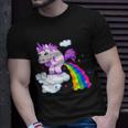 Unicorn Pooping A Rainbow Tshirt Unisex T-Shirt Gifts for Him