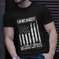 Unionize United We Bargain Divided We Beg Usa Union Pride Great Gift Unisex T-Shirt Gifts for Him