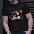 United States Vintage Navy With American Flag Grandpa Gift Great Gift Unisex T-Shirt Gifts for Him