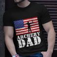 Usa American Distressed Flag Archery Dad Men Gift For Him Gift Unisex T-Shirt Gifts for Him