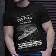 Uss Philip Dd 498 De Unisex T-Shirt Gifts for Him
