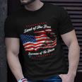 Veteran Land Of The Free V2 Unisex T-Shirt Gifts for Him