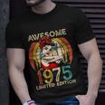 Vintage 1975 Birthday Gift For Women 47 Year Old Birthday Unisex T-Shirt Gifts for Him