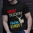 Vintage Best Buckin Papa Hunting Tshirt Unisex T-Shirt Gifts for Him