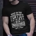 Vintage Classic Funny 80Th Birthday Gift Built In The 40S Forties Unisex T-Shirt Gifts for Him