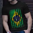 Vintage Flag Of Brazil Unisex T-Shirt Gifts for Him