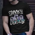 Vintage Spooky Vibes Halloween Art - Cemetery Tombstones Unisex T-Shirt Gifts for Him