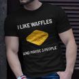 I Like Waffles Belgian Waffles Lover T-shirt Gifts for Him