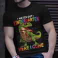 Watch Out Kindergarten Here I Come Dinosaur Back To School T-shirt Gifts for Him
