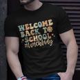 Welcome Back To School Lunch Lady Retro Groovy T-shirt Gifts for Him
