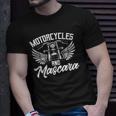 Womens Biker Lifestyle Quotes Motorcycles And Mascara Unisex T-Shirt Gifts for Him