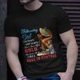 Womens February Girl Libra Birthday Gift Melanin Afro Queen Womens Unisex T-Shirt Gifts for Him