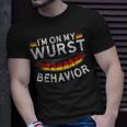 Im On My Wurst Behavior German Oktoberfest Germany T-shirt Gifts for Him