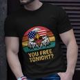 You Free Tonight Bald Eagle Mullet Usa Flag 4Th Of July Gift V2 Unisex T-Shirt Gifts for Him