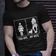 Your Wife My Wife French Bulldog Funny Frenchie For Husband Unisex T-Shirt Gifts for Him