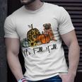Its Fall Yall Yellow Pug Dog Leopard Pumpkin Falling  Unisex T-Shirt
