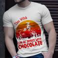 Halloween This Witch Can Be Bribed With Chocolate Retro Unisex T-Shirt Gifts for Him