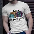 Its Fall Yall Cute Leopard Print Fall Pumpkin Autumn T-shirt Gifts for Him