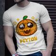 Kids Peyton Kids Pumpkin Halloween Unisex T-Shirt Gifts for Him