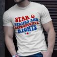 Stars Stripes Reproductive Rights 4Th Of July Groovy Women Unisex T-Shirt Gifts for Him