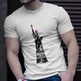 Statue Of Liberty Kitty Ears Resist Feminist Unisex T-Shirt Gifts for Him