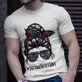 Tattoo Artist Wife Life Messy Bun Hair Glasses Unisex T-Shirt Gifts for Him