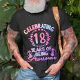 18 Years Of Being Awesome 18 Year Old Birthday Girl T-Shirt Gifts for Old Men