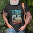18 Years Of Being Awesome 18 Yr Old 18Th Birthday Countdown Men Women T-shirt Graphic Print Casual Unisex Tee Gifts for Old Men