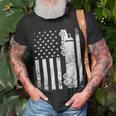 Trucker Trucker American Flag Usa Patriotic Truck Driver Dad Trucker Unisex T-Shirt